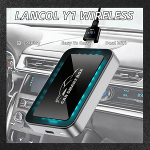 Adaptateur CarPlay sans fil portable Lancol Y1, 2 Go, 16 Go, Wi-Fi double bande, Android <span class=keywords><strong>Auto</strong></span> avec <span class=keywords><strong>YouTube</strong></span>, boîte AI, connexion USB - Product Image 2