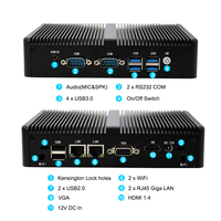 EGlobal-Mini PC sin ventilador Intel Core, 4GB/8GB DDR3 RAM, MSATA SSD/HDD, HD, VGA, pantalla dual, Lan dual, Windows 10