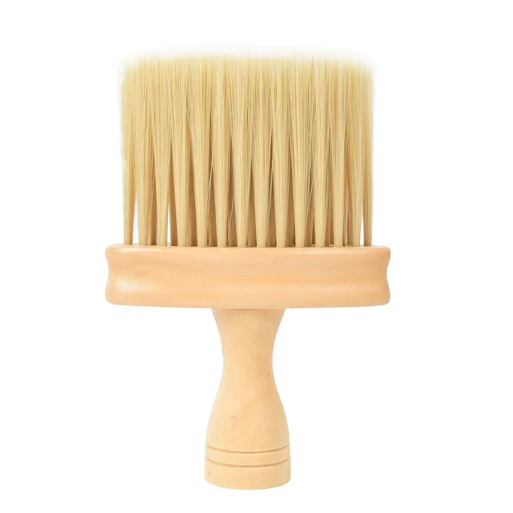 Vente en gros de brosse à barbe à manche en bois respectueuse de la peau salon de coiffure coupe de cheveux brosse à cheveux salon cou scan démêlant peignes à cheveux
