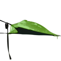 Traveller Custom ized Logo Camping Wasserdichte Hängematte Dreieck Baum Flach boden Bett Hängematten Grünes Zelt