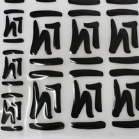 Étiquette de transfert thermique en silicone caoutchouc 3D personnalisée pour vêtements
