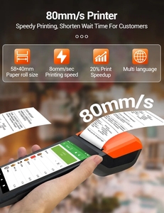 Bán Hot OEM ODM 5.5 inch <span class=keywords><strong>Android</strong></span> túi di động không dây di động thanh toán tất cả trong một cầm tay PDA POS thiết bị đầu cuối với máy in - Product Image 2