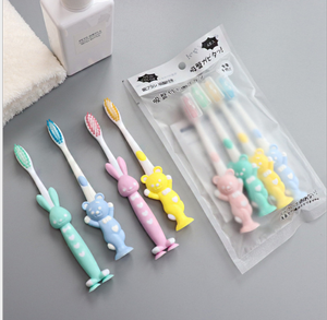 Juego de cepillos de dientes de silicona al por mayor para bebés y niños pequeños, paquete de 4, cepillos de dientes de cerdas suaves para entrenamiento - Product Image 4