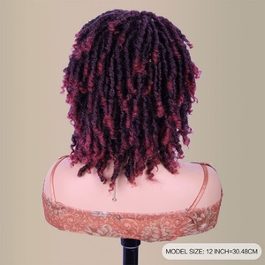 FH Box Tresse Perruque Résistance à la Chaleur Synthétique Premium Fibre Synthétique Curl Perruque - Product Image 5