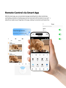 Distributore Automatico di Cibo per Animali Domestici con Controllo App, Resistente all'Umidità, per Famiglie con Più Animali, Direttamente dalla Fabbrica - Product Image 3