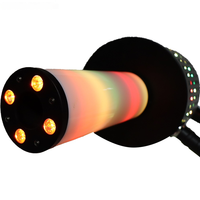 Machine à fumée et confettis à LED rechargeable 300W à haut débit avec télécommande