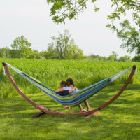 Hamac de camping avec cordes, hamac d'arbre pour l'extérieur et l'intérieur, accessoires de plage pour 2 personnes, équipement de randonnée et de voyage