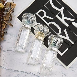 Botella Recargable de Vidrio Acrílico Transparente de 12 ml, Envase de Perfume Cosmético Reemplazable de Varios Estilos - Product Image 2