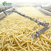 Chaîne de production industrielle automatique certifiée CE ISO pour la fabrication de frites de manioc et de pommes de terre fraîches surgelées