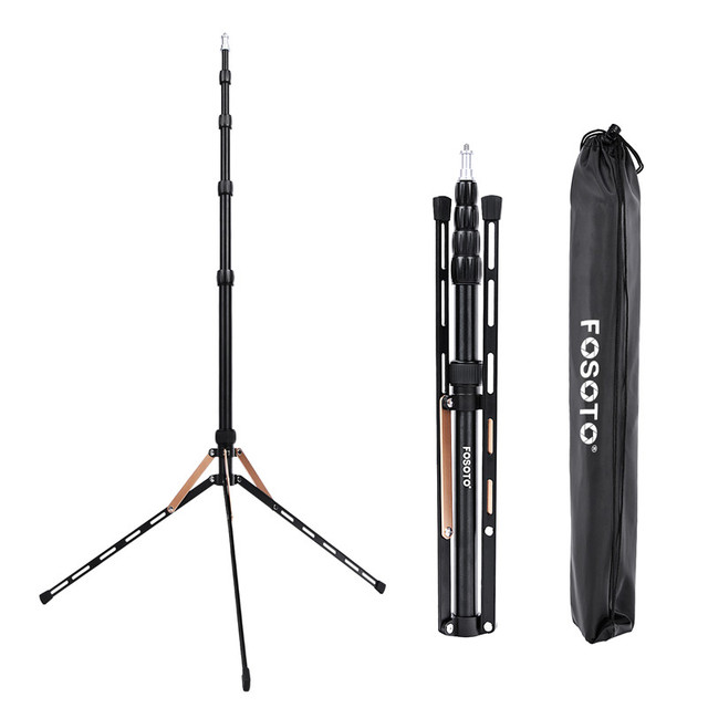 Factory Direct FOSOTO FT-190B Flexible Photographic Lighting Tripod 2.1m Professional Video Tripod Foldable Tripod Light Stand