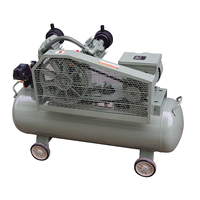 Compresseur d'air portable à piston lubrifié refroidi par air, entraînement par courroie, 1,5 kW/2 CV, 10 bars, 145 PSI, 193 L/min, 220 V/60 Hz