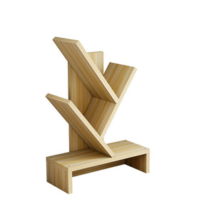 Bookshelf Desktop Desk Book Storage <b>Rack</b> Office Desk File <b>Rack</b> Student Storage <b>Rack</b> Traditional Style Three-Layer Living Room - Product Image 1