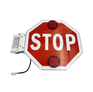 Luces intermitentes de luz LED Disco <span class=keywords><strong>Pare</strong></span> School Bus Stop Sign para la seguridad de los estudiantes - Product Image 1