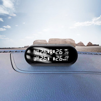 Promata TPMS Solaire Intelligent – Système de Surveillance de la Pression des Pneus de Voiture avec 6 Capteurs, Alertes de Température et Écran Sans Fil