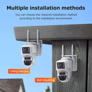 كاميرا يوبوكسبرو AOV للتسجيل على مدار الساعة، كاميرا مزدوجة العدسة بقوة 10 واط للرؤية الليلية، مقاومة للماء للاستخدام الخارجي، مع واي فاي وشريحة 4G وطاقة شمسية، كاميرا PTZ لنظام المراقبة - Product Image 6