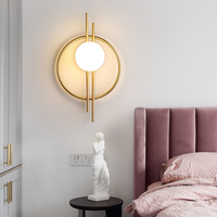 Nouvelle applique murale LED moderne en fer de luxe léger pour salon, fond de télévision, couloir, chambre principale, chevet