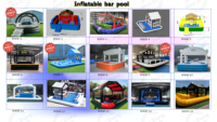 Bar de piscine gonflable personnalisé en PVC pour adultes, avec impression de logo gratuite, pour jardin