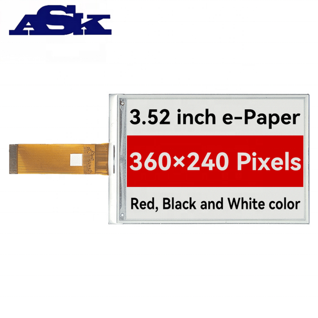 OLED/E-Paper Modules Red White Black 3 Colors 3.5 Inch Epaper Module E Ink Display Screen for E-link Display DIY Phone Case