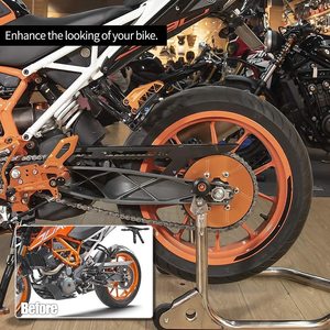 XXUN 오토바이 후면 체인 커버 가드 스프로킷 전송 장식 커버 KTM DUKE125 <span class=keywords><strong>200</strong></span> 250 390 RC200 390 부품 - Product Image 4