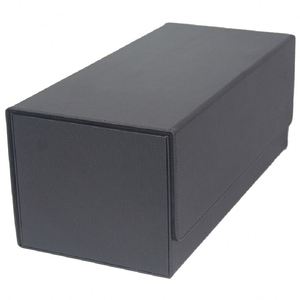 Boîte de rangement innovante en cuir PU noir pour cartes de collection, capacité 90+ cartes, chargement par le haut, pour cartes gradées - Product Image 3