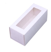 Boîte d'emballage cadeau pour biscuits, macarons et bonbons en carton recyclé, élégante, personnalisée, avec revêtement UV et impression 4 couleurs