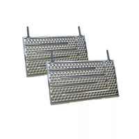 Plaque de contact gaufrée sur mesure pour échangeur de chaleur, en acier inoxydable, pour condenseur et évaporateur, avec soudure laser