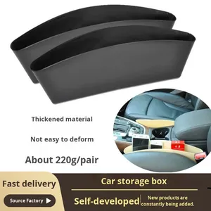 Car Front <b>Seat</b> <b>Storage</b> Box Anti-Drop Large Capacity Interior Kits Plastic for Front and Passenger <b>Seats</b> - Product Image 2