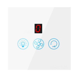 Graffiti nhà thông minh Wifi Cảm ứng chuyển đổi hiện đại tường thiết bị chuyển mạch cho ánh sáng fan hâm mộ có thể điều chỉnh tốc độ thời gian điều khiển thông qua tường quy tắc ứng dụng - Product Image 1