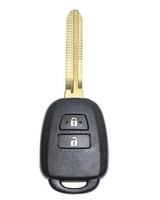 Clé de voiture à distance noire de haute qualité avec transpondeur, 2 boutons, 433 MHz, puce G/H, pile bouton pour Yaris RAV4