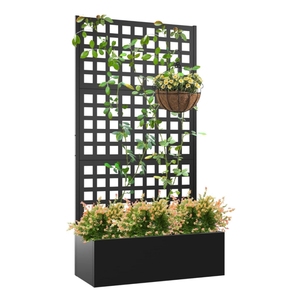 Jardinière de jardin extérieure avec treillis <span class=keywords><strong>Pot</strong></span> de fleur de clôture en acier avec écran d'intimité de jardin - Product Image 4