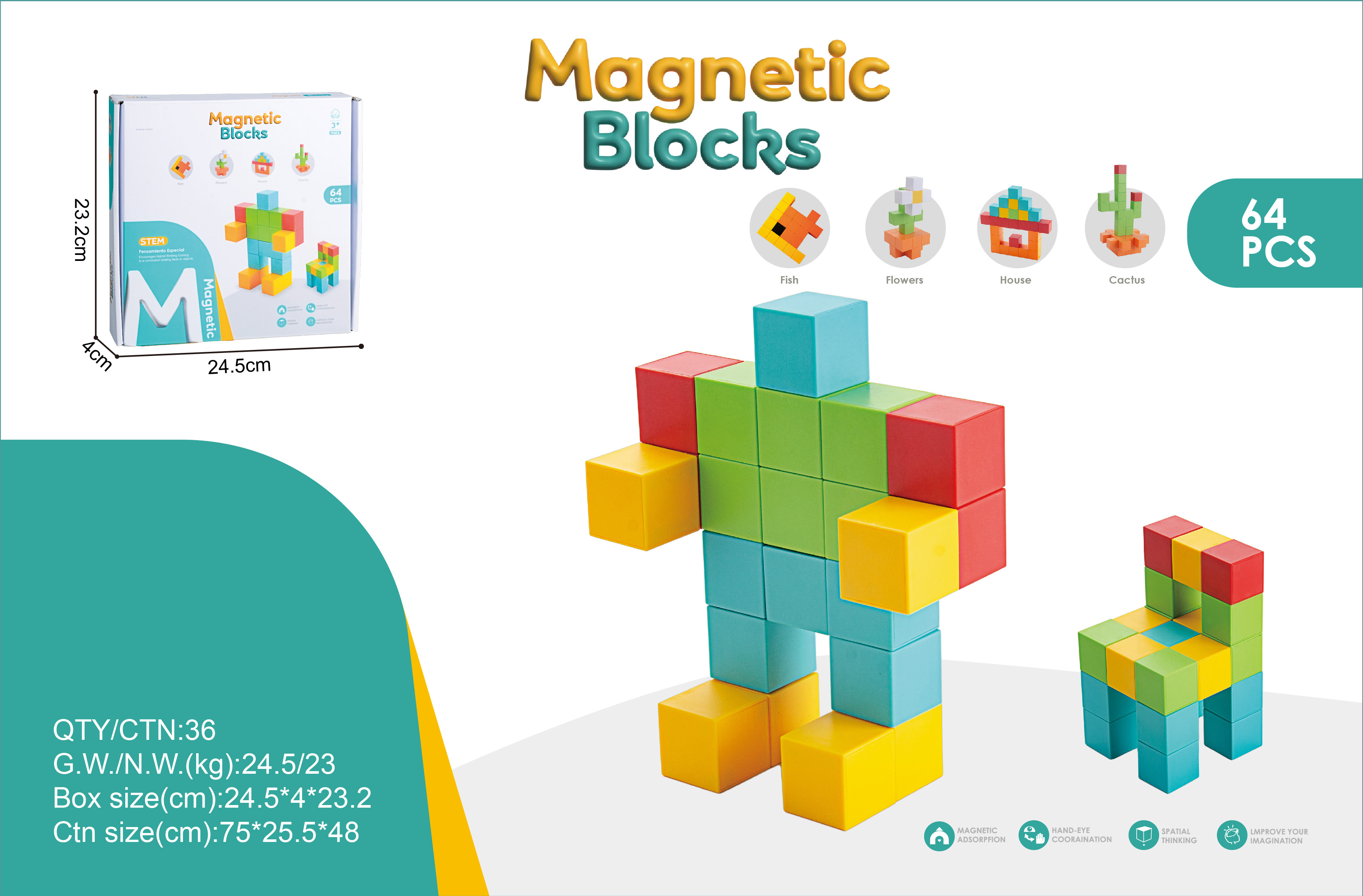 64 pcs