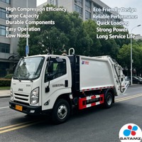 Camion de ramassage des déchets JMC, camion compacteur avec chargement et déchargement automatiques pour les écoles, les zones résidentielles