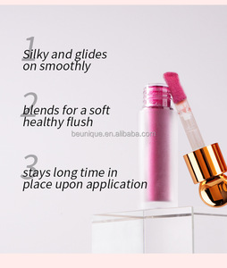 Rubor Líquido Sedoso Vegano de Larga Duración e Iluminador de Marca Privada Maquillaje Facial Cremoso Rubor Pigmentado de Lujo - Product Image 5