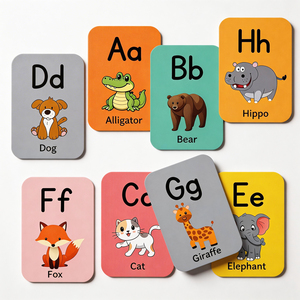 Tarjeta de Regalo de Papel con <span class=keywords><strong>Diseño</strong></span> Personalizado, Gráfico de Animales Creativos y Lindos, Impresión de Logotipo, <span class=keywords><strong>Diseño</strong></span> Gratuito, Producto Educativo para Niños, Venta Caliente - Product Image 3