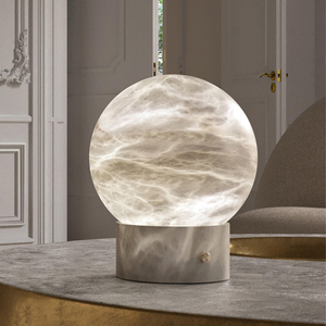 Rechargeable Marble Snowflake Desk Lamp USB Port LED Nightstand <b>Light</b> for Bedroom Living Room Outdoor Decor PortableHomeLighting - Product Image 4