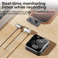 Microphone Lavalier Sans Fil Bewin A11 avec Surveillance en Temps Réel, Portée de 20m, Autonomie de 20h, Type-C à Clipser avec Réduction du Bruit