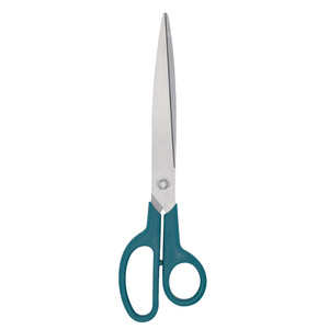 Home Use Stainless Steel <b>Scissors</b> Straight Head Blue Handle Office <b>Sewing</b> Fabric Cutting Tools 0055 - Product Image 4