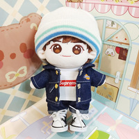 Dropshipping Vente en gros Peluche Poupée Idol Star 7 pouces Korean K-pop Suit Baby Hat Doll Dress Up Human Doll Cotton Toys