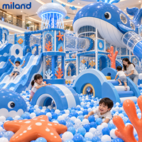 Aire de jeux intérieure pour enfants Miland, thème Bonbons et Macarons, pour hôtels, décoration de sucettes personnalisée, prix usine 1-300