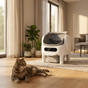 Caja de Arena para Gatos con Diseño de Apertura Superior Automática, Versión WiFi, Capacidad de 74L, Material ABS+PP, Control por Aplicación, Bloqueo de Seguridad, Autolimpieza Inteligente - Product Image 1