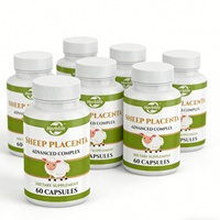 Capsule molle de supplément alimentaire lyophilisé à base d'extrait de placenta de mouton, marque privée d'usine, OEM