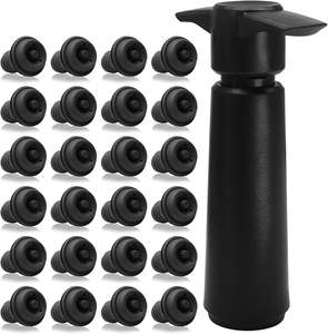 Pompe à vide en stock 2025 avec 4 ensembles de bouchons à vin sous vide - Product Image 2