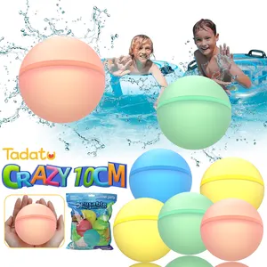 Tadatu Wholesale 8 Pack 10CM Magnetic Auto Filling Self Sealing Refillable Reusable Water Bomb Balloons