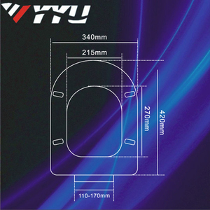 Cubierta de asiento de inodoro en forma de D, cubierta de asientos de inodoro de baño, tapa de WC de <span class=keywords><strong>Gala</strong></span> - Product Image 6