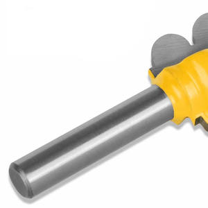 2 uds 1/4 "vástago <span class=keywords><strong>Triple</strong></span> cuenta y <span class=keywords><strong>Triple</strong></span> <span class=keywords><strong>flauta</strong></span> 2 Bit brocas de enrutador de moldeo grande herramientas de corte de espiga de carpintería de madera - Product Image 6