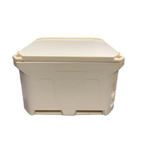 Glacière commerciale extra-large pour fruits de mer - Conteneur de transport de poisson isolé avec drain