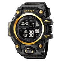 NEUE Skmei 2245 Herren-Sportuhr, Multifunktionale Wasserdichte Digitaluhr mit Mehreren Zeitzonen