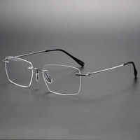 Lunettes sans monture en titane de haute qualité pour hommes et femmes