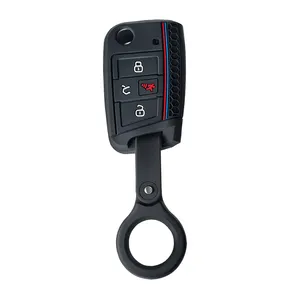 Housse de protection pour clé de voiture en silicone à 4 boutons, pour Volkswagen VW Golf 7 ALLTRACK MK7 Tiguan SEAT Ateca Leon FR 2 Ibiza <span class=keywords><strong>Skoda</strong></span> Octavia - Product Image 2