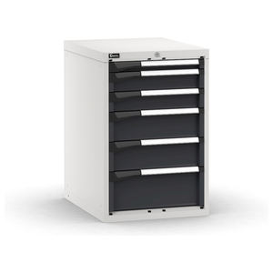 Commode bicolore Fami Master avec 6 tiroirs à extension réglable 561x726x850mm - Product Image 1